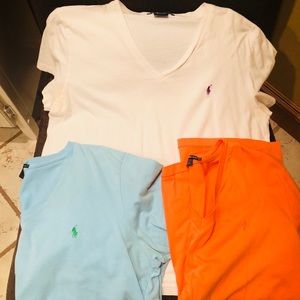 Lot of 3 Ralph Lauren t shirts